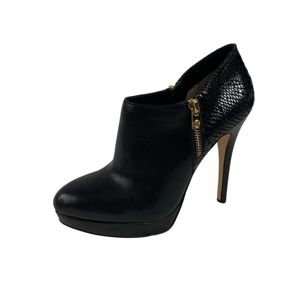 MICHAEL Michael Kors Women's Black Heels Snakeskin Heels Size 9M - Picture 1 of 11